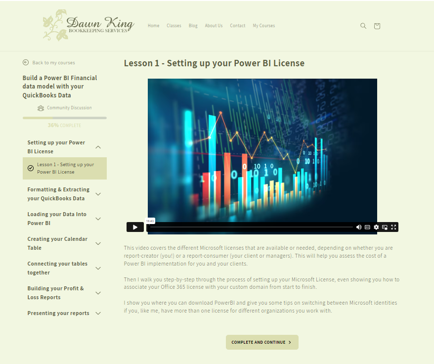 Build a Power BI Financial Data Model with your QuickBooks Data - Video Course